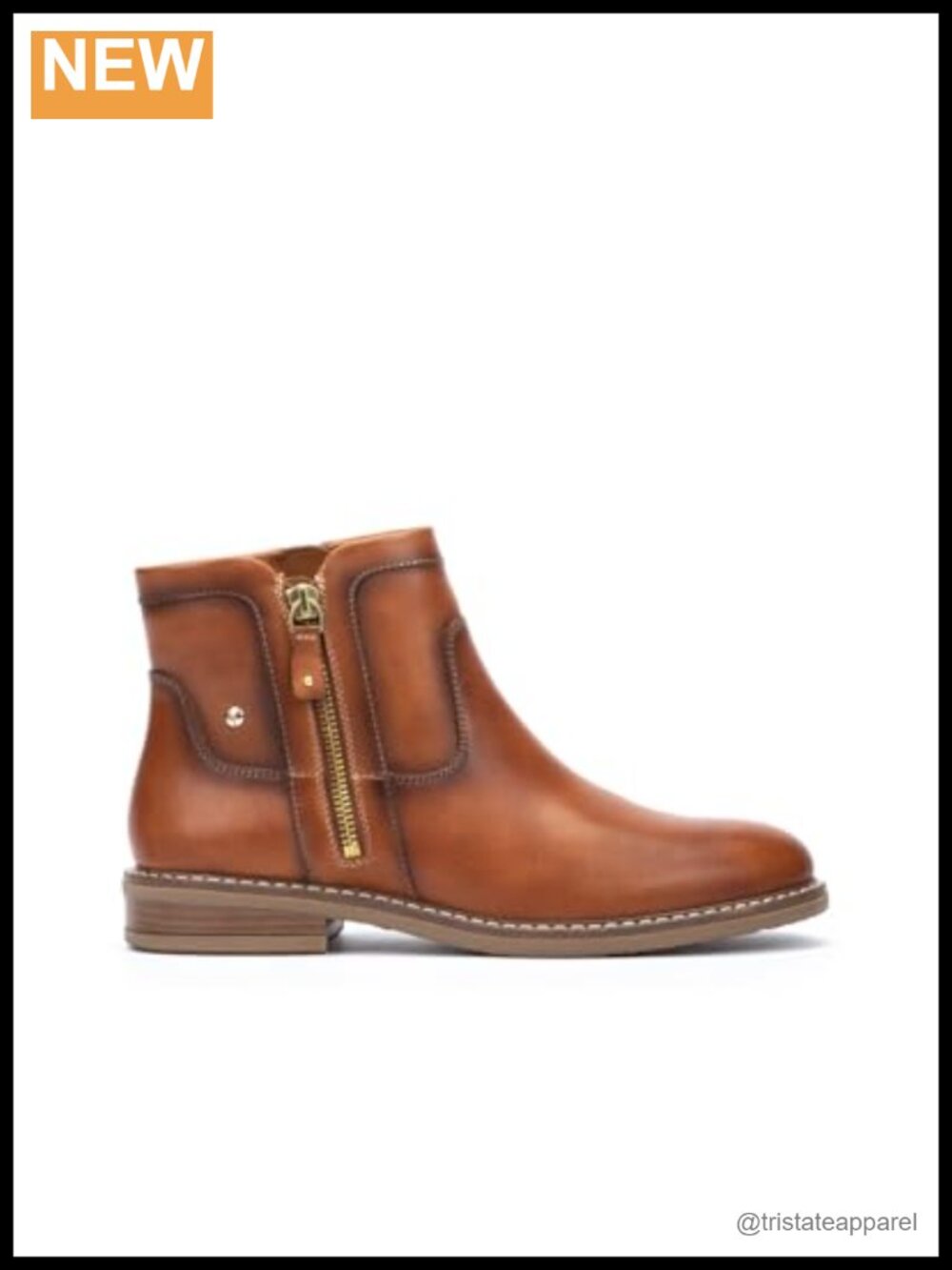 Pikolinos Aldaya Women's Ankle Boots with Double Zip, Removable Insoles, Leather
